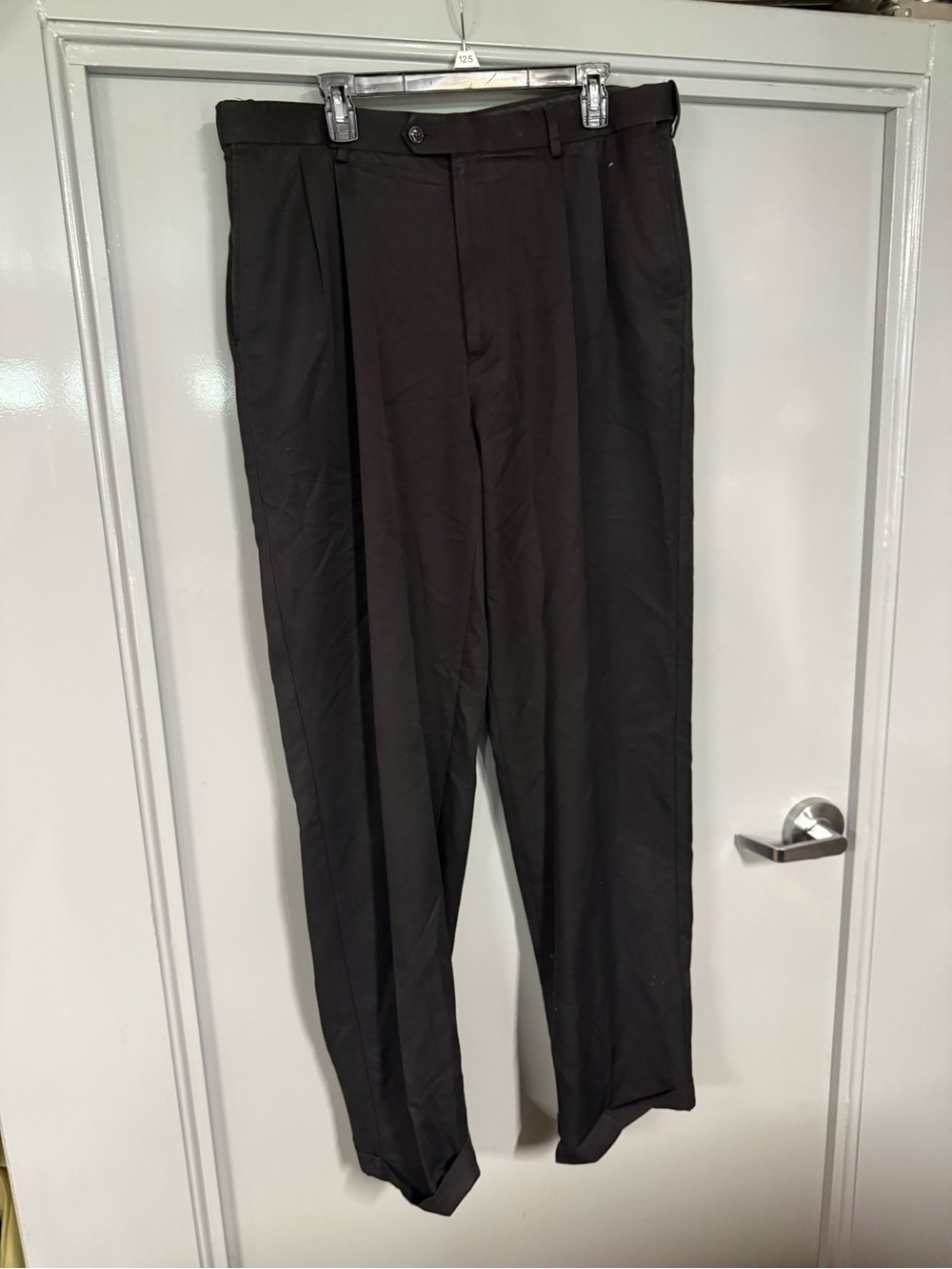 Roundtree & Yorke Big & Tall Men’s Black Slacks Dress Pants - 38x36